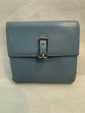 Coach Blue Leather Wallet